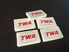Vintage TWA Airlines Mini Travel Soap Bars Lot Of 5 Bars