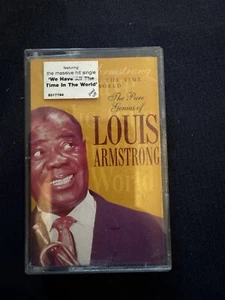 LOUIS ARMSTRONG - STICKERED CASSETTE TAPE - WE HAVE ALL THE TIME IN THE WORLD - Picture 1 of 3