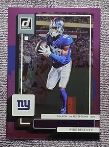 Darius Slayton 2022 Donruss Season Receptions Purple /26 - Picture 1 of 2