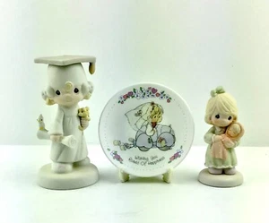 Precious Moments Lot Of 3 Graduation Wedding and Baby, 1980 1989 1996 See Below - Picture 1 of 10