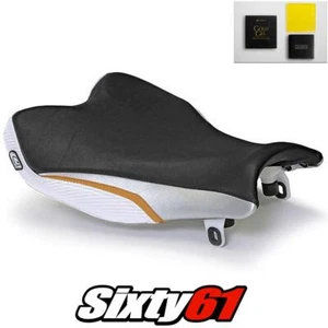 Suzuki Gsxr 1000 Sedile Cover Con Gel 2009-2015 2016 Nero Oro Luimoto Carbonio - Foto 1 di 6