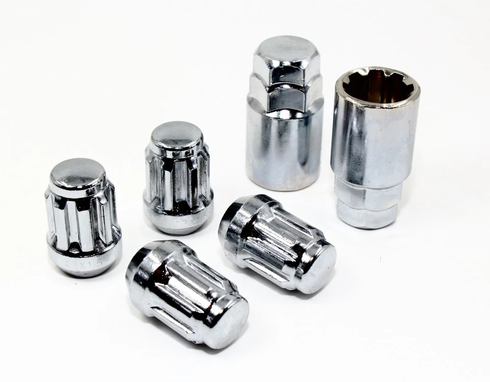 4 cerraduras de rueda sintonizador bellota cromado 12x1,5 con 2 llaves para KIA 40700SCH2 Foto 1 de 4