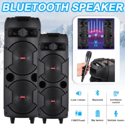 Altavoz Bluetooth 6.000 W Subwoofer Portátil Sistema de Sonido de Bajos Pesados Fiesta y Micrófono Foto 1 de 4