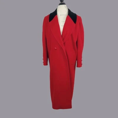 Vintage Leslie Fay Coat 12 Large Red Wool - Image 1 of 4