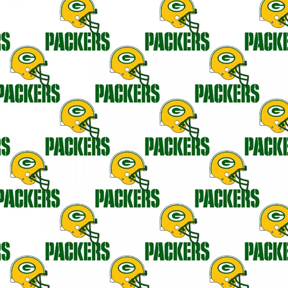 NFL Green Bay Packers 60 Wide Fabric  Yellow Green Traditions ~By The Yard - Image 1 of 1