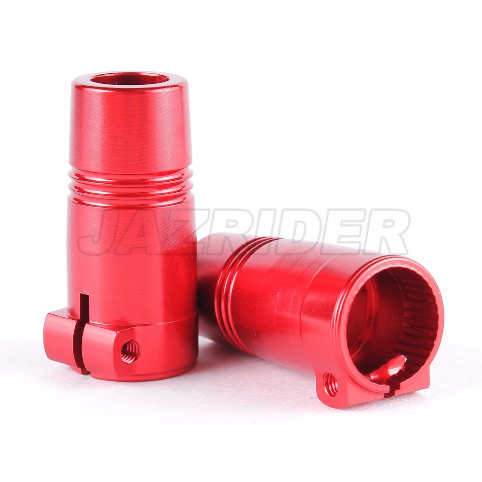 Jazrider Aluminum Rear Straight Axle Lockout Adapters(Red)Set For Axial SCX10 II - Image 1 of 1