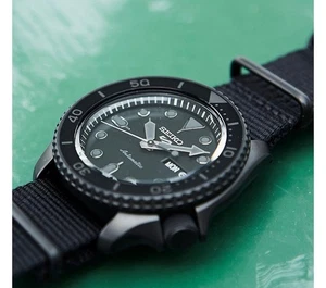 Seiko Men's Analogue Automatic Watch 5 Sports, Black, SRPD79K1 - Picture 1 of 15