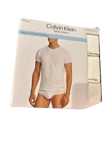 T-shirt XL Calvin Klein confezione da 3 girocollo vestibilità classica bianche 100% cotone - nuove - Foto 1 di 5