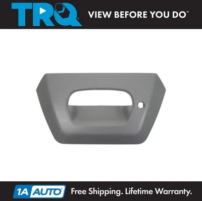 TRQ Tailgate Tail Gate Bezel Gray Textured Lock Provision for Chevy Avalanche Foto 1 de 2