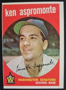 1959 Topps #424 Ken Aspromonte Washington Senators - Picture 1 of 2
