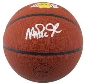 Magic Johnson Autographed/Signed Los Angeles Lakers Basketball COA Beckett - Picture 1 of 4