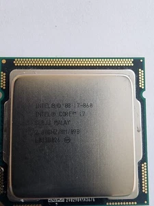 Procesador CPU Intel Core i7 860 1ª Generación SLBJJ 2,80 GHZ LGA 1156 Probado - Imagen 1 de 3