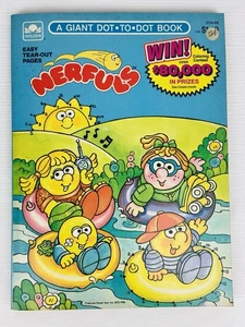 VTG 1986 Nerfuls Giant Dot To Dot Coloring Book Kenner Parker Toys Lightly Used - Bild 1 von 7