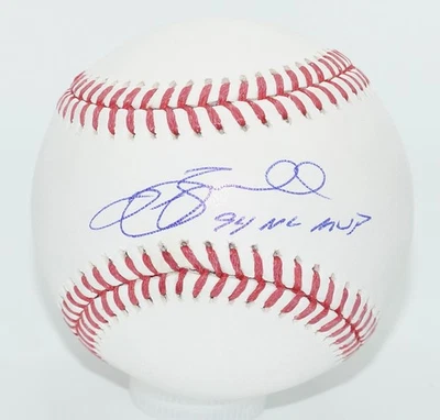 JEFF BAGWELL "94 NL MVP" Astros Signed MLB BASEBALL + JSA witness COA WC181323 - Image 1 of 2