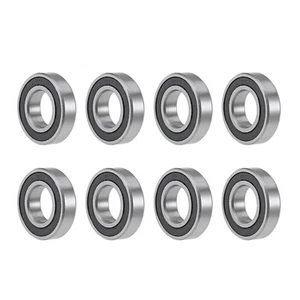 8x 12mmx24mmx6mm 6901-2RS Deep Groove Ball Bearings Double Sealed Steel Z2 ABEC1 - Picture 1 of 4