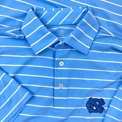 North Carolina Tar Hills Polo Shirt Men Small Blue Performance UNC Southern Tide - Image 1 of 4