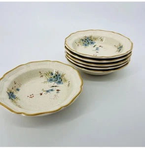 Mikasa Garden Club Day Dreams Soup Cereal Pasta Bowls EC461 Japan MCM 6pcs - Picture 1 of 6
