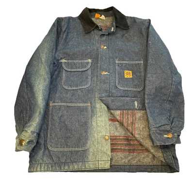 Chaqueta Big Ben Para Hombre 40 Azul Denim Manta Forrada Tareas Granero EE. UU. Foto 1 de 4