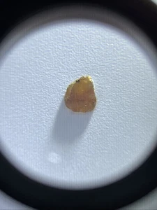 RARO 0,12 CT GRANATE GROSULAR York River Skarn Ontario Canadá pera plana 1,5 mm 1 mm - Imagen 1 de 2