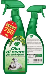 Gardemia Olio di Neem per Cani Gatti Spray 750ml Sgradito a Zecche Pulci Zanzare - Foto 1 di 6