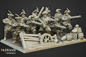 Highland Miniatures Sunland Arquebusiers Unit - Picture 1 of 13