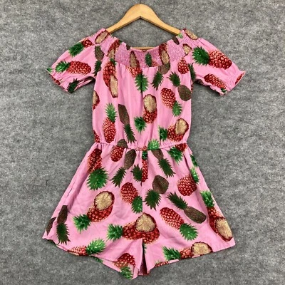 Mono Boohoo Mujer Talla 10 Pequeño Rosa Piña Manga Corta 13525 Foto 1 de 4