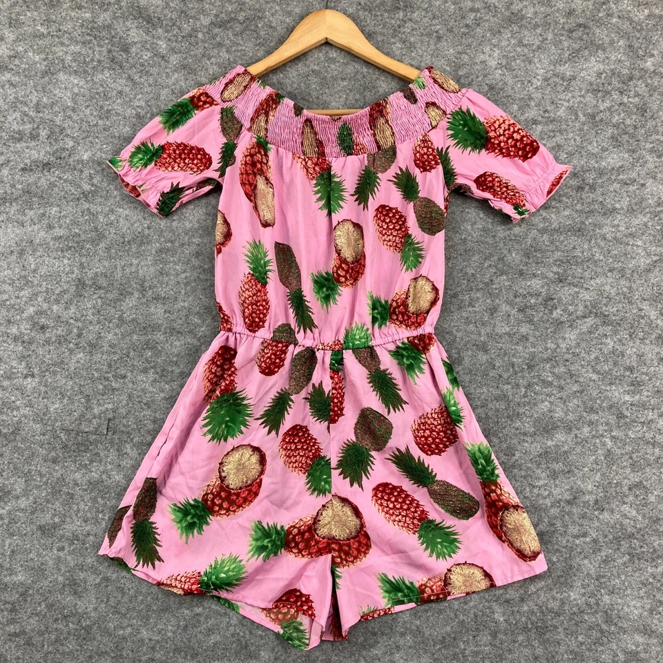 Mono Boohoo Mujer Talla 10 Pequeño Rosa Piña Manga Corta 13525 Foto 1 de 4