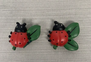 Ladybug Button Covers Lot of 2 - Picture 1 of 4