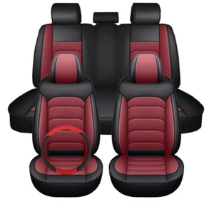 For Jeep Premium Nappa Leather Car 5 Seat Covers Full Set Protector Front & Rear - Picture 1 of 27