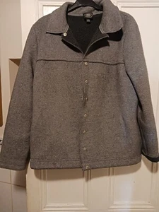 Ladies Jacket Grey Fleece Style Size Large Laura Ashley - Picture 1 of 3