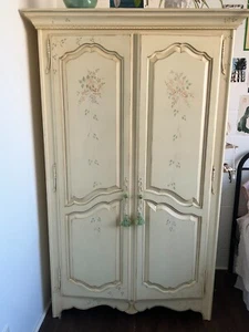 Painted Armoire ~ Wardrobe ~ Country French Armoire by Ethan Allen - Picture 1 of 7