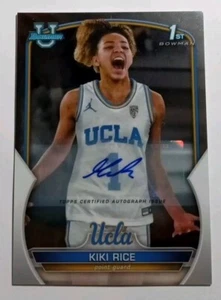 2022-23 Topps 1st Bowman University Chrome Kiki Rice RC Rookie Auto Autograph 24 - Picture 1 of 2