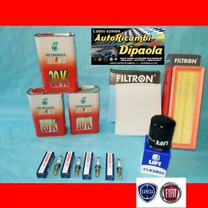 KIT TAGLIANDO + 4 CANDELE FIAT 500 PANDA 169 312 - 1.2 BENZINA 44 51 KW 60 69 CV - Foto 1 di 2