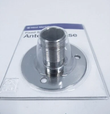 West Marine 194550, base de antena fija de acero inoxidable Foto 1 de 3