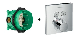 Hansgrohe ShowerSelect Thermostat mit 2 Ausgängen 15763000 + I-Box Kombipack - Bild 1 von 3
