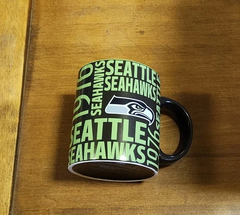 Seattle Seahawks NFL Coffee Mug Wrap Logo 1976 est Cover