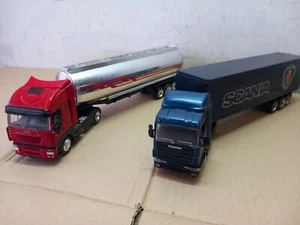 2 Camion Iveco Stralis e Scania New Ray 1/43 - Foto 1 di 3
