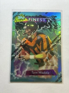 1995 Topps Finest Refractor Tom Waddle #114 ESPN Chicago Bears Card SP Rare - Picture 1 of 2