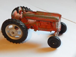 VINTAGE HUBLEY METAL TOY FARM TRACTOR No. 490 9 inch Kiddie Toy Lancaster - Picture 1 of 8