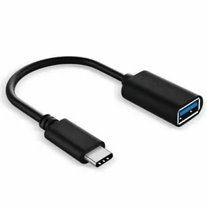 USB-C 3.1 Type C Male to USB 3.0 Type A Female OTG Adapter Converter Cable Black - Picture 1 of 1