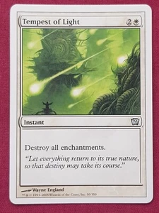 Magic The Gathering 9TH EDITION TEMPEST OF LIGHT white card MTG NINTH - Picture 1 of 2