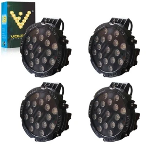 51W LED Work Light 6 Inch Round Slim Fit Fog Driving Spot Light 6000K (4 Pack) - Picture 1 of 4