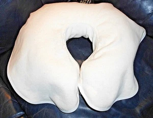 NEU ! Offenes Nasenschlitztuch Gesichtsauflagetuch Bio-Molton wiederverwendbar  - Picture 1 of 8