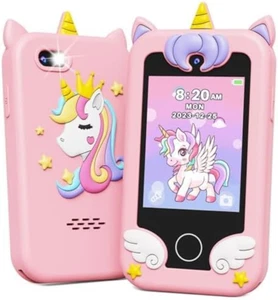 Kids Smart Phone Toys, Birthday Gifts Unicorn Toddler Play Phone for Girls 3-10. - Picture 1 of 12