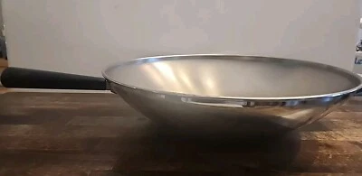 Wok Farberware Vintage Modelo M4 Revestido de Aluminio Acero Inoxidable No Eléctrico 13.75 Foto 1 de 4