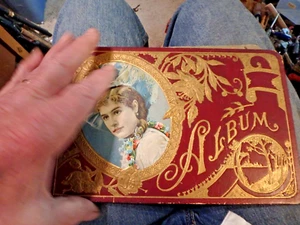 3A - Vintage Embossed Victorian Era AUTOGRAPH /ALBUM book-germany - Bild 1 von 3