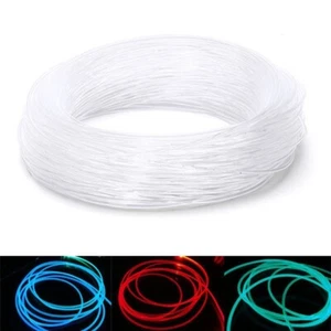 PMMA Side Glow Optic Fiber Cable1.5/2/3/4mm Diameter for Car LED Light Bright 2M - Picture 1 of 28