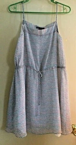Armani Exchange Sommerkleid Tunnelzug Taille dünne Träger Gr. XS Mehrfarbig Neu ohne Etikett - Bild 1 von 5