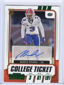 AUTÓGRAFO DE NOVATO VERDE MARCO WILSON 2021 Contenders Draft Picks #47/49 - Imagen 1 de 1