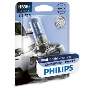 Philips Crystal Vision 4300K HB3 Car Headlight Bulb (Single Pack of Bulbs) - Picture 1 of 3